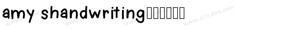 amy shandwriting字体转换